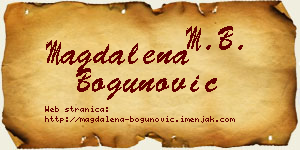 Magdalena Bogunović vizit kartica
